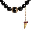 Necklace  “Lace Embrace” (black pearls)