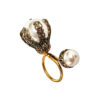 Ring “Lace Embrace” (white pearls)