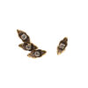 Asymmetric earrings “Cosmic Leaves”